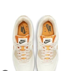 Nike Air Sneakers in White and Orange